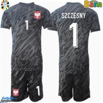 Polen Wojciech Szczesny #1 Keeper Bortedraktsett Barn EM 2024 Kortermet (+ Korte bukser)